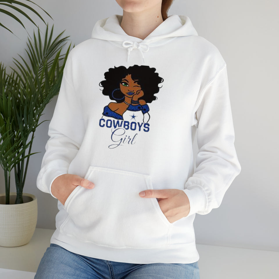 Dallas Cowboys Girl Unisex Heavy Blend™ Hooded Sweatshirt