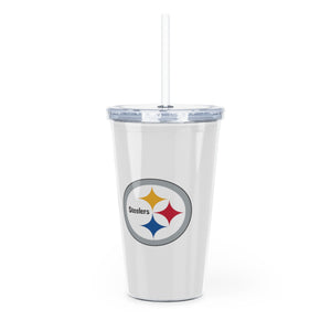 Pittsburgh Steelers Plastic Tumbler with Straw