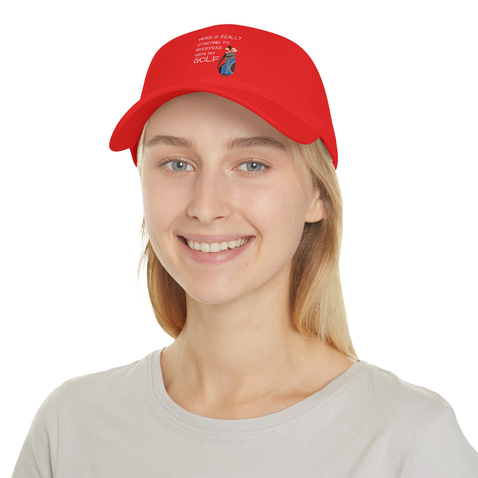 Work Interfere Low Profile Baseball Cap