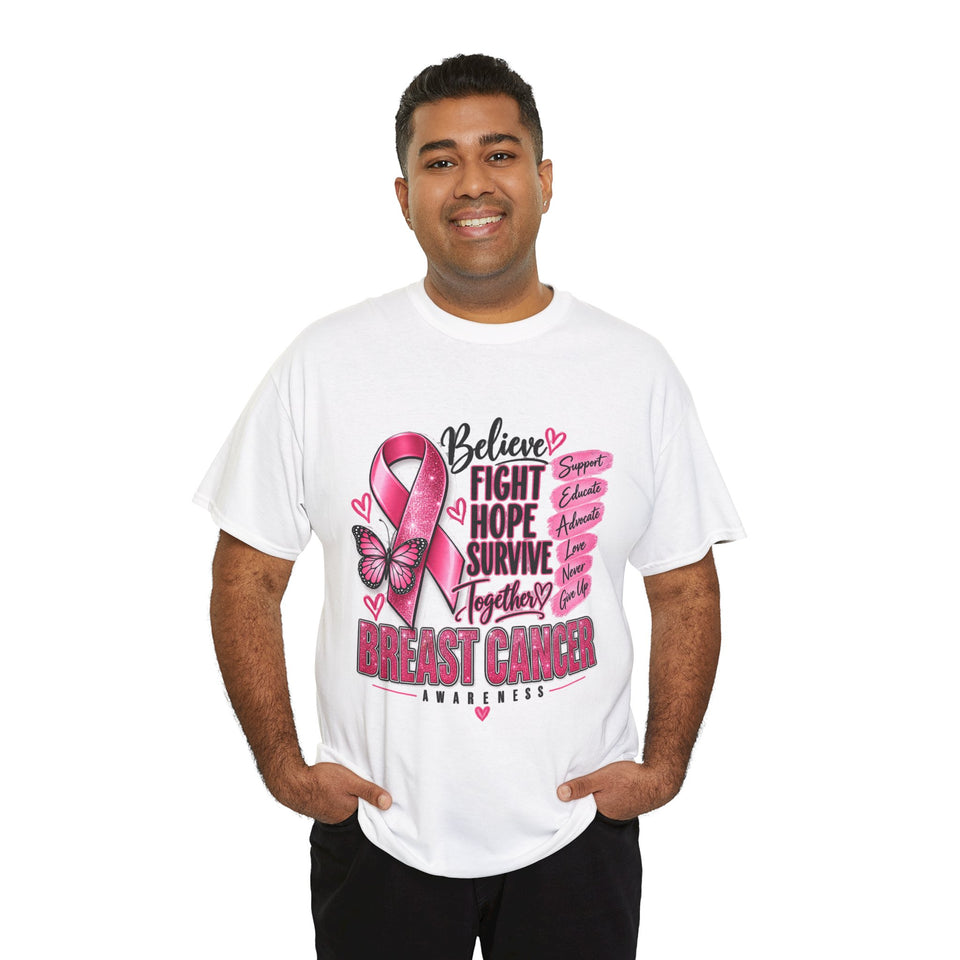 Breast Cancer Awareness Unisex Heavy Cotton Tee