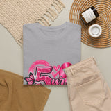 5 Yr Survivor Breast Cancer Awareness Unisex Heavy Cotton Tee