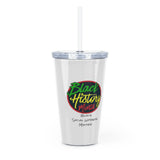 Black Social Workers Matter Plastic Tumbler with Straw