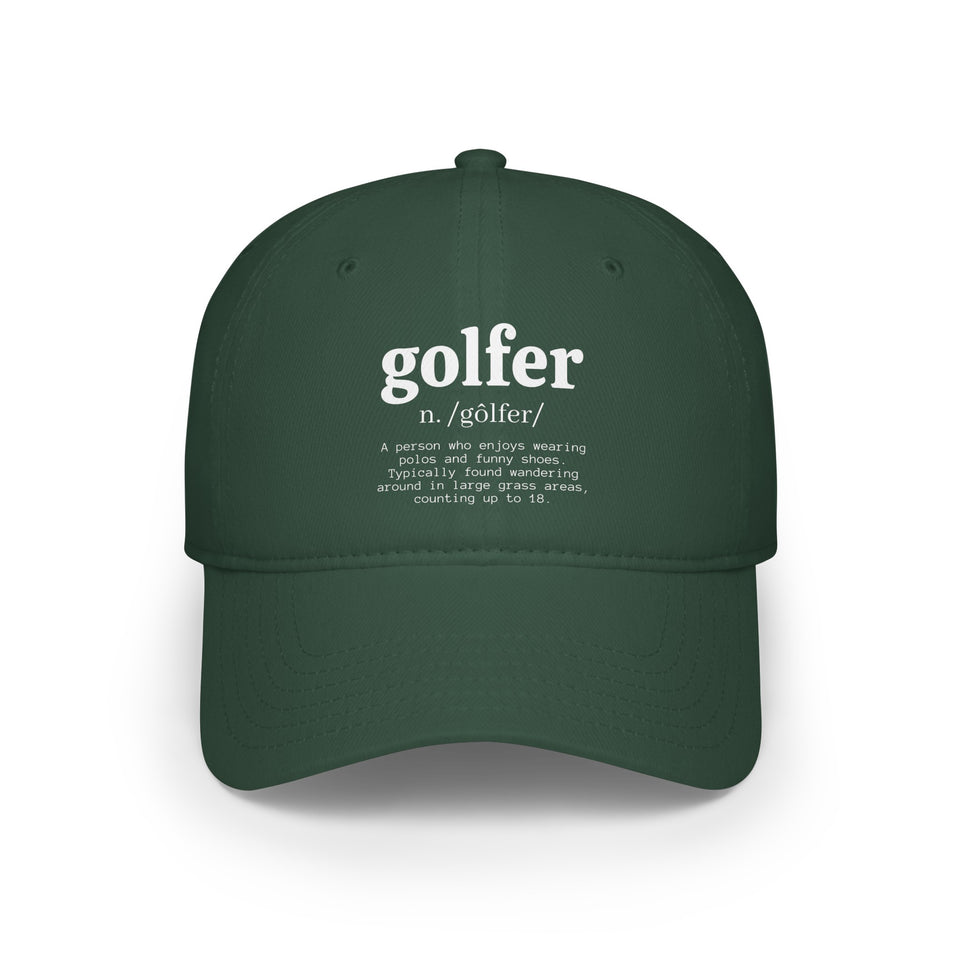 Golfer Low Profile Baseball Cap