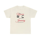 This Queen was Born In January Unisex Heavy Cotton Tee