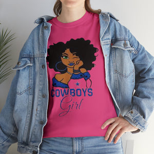 Dallas Cowboys Girl Unisex Heavy Cotton Tee