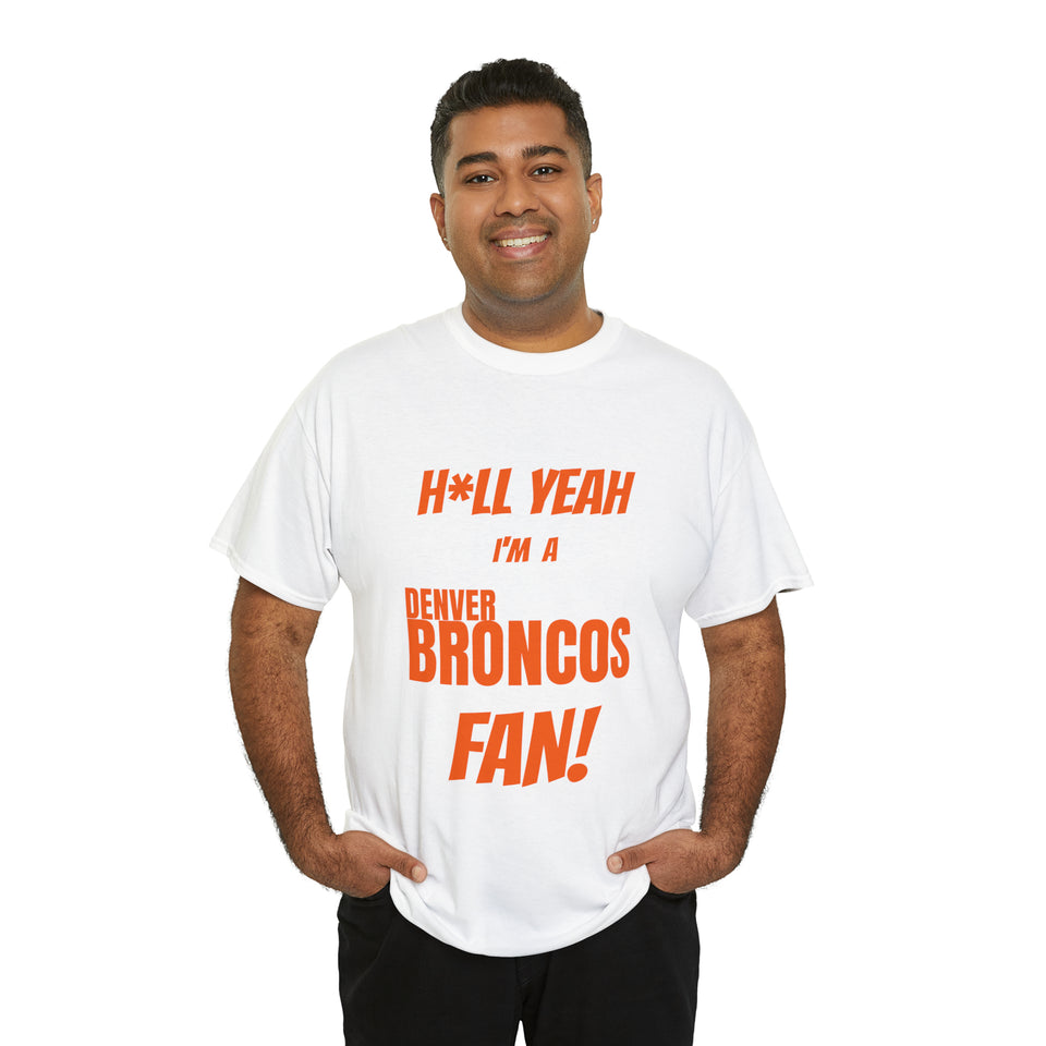 Denver Broncos Football Unisex Heavy Cotton Tee