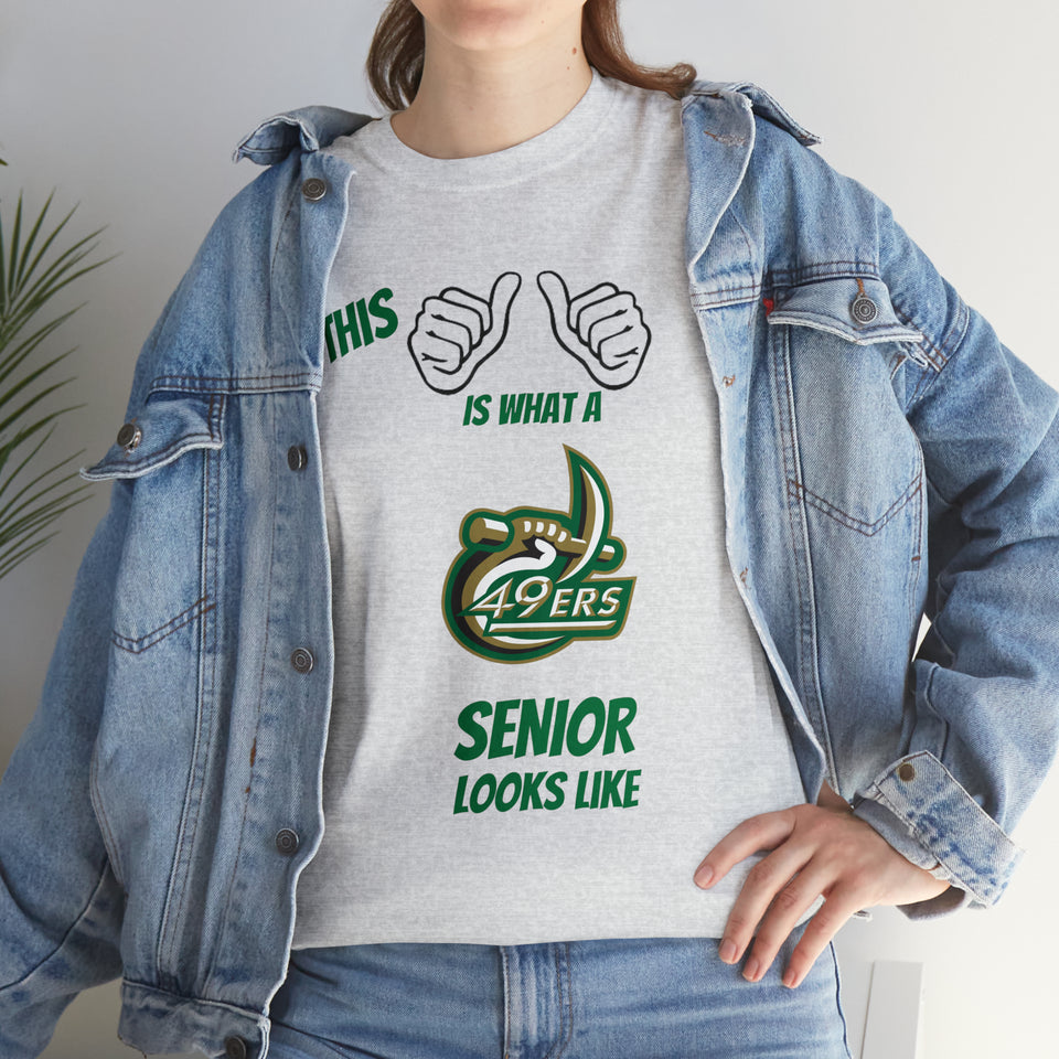 This Is What A UNCC Senior Looks Like Unisex Heavy Cotton Tee