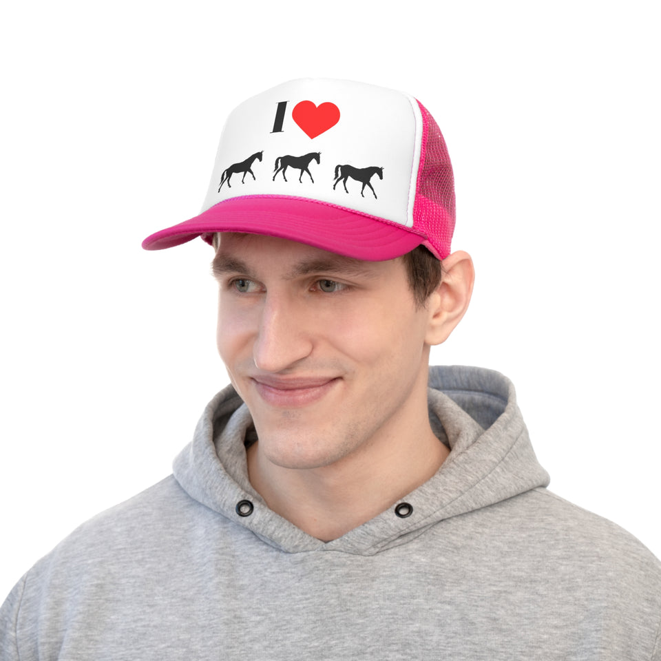 I Love Horses Trucker Caps
