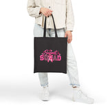 Support Squad Breast Cancer Awareness Cotton Canvas Tote Bag
