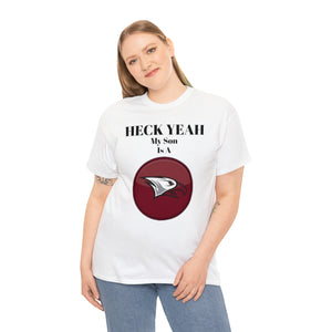 Heck Yeah My Son Is A NCCU Eagle Unisex Heavy Cotton Tee