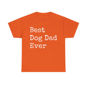 Best Dog Dad Unisex Heavy Cotton Tee