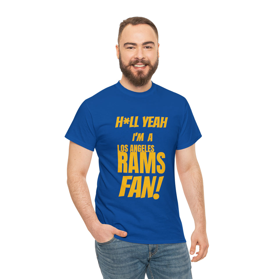 Los Angeles Rams Football Unisex Heavy Cotton Tee