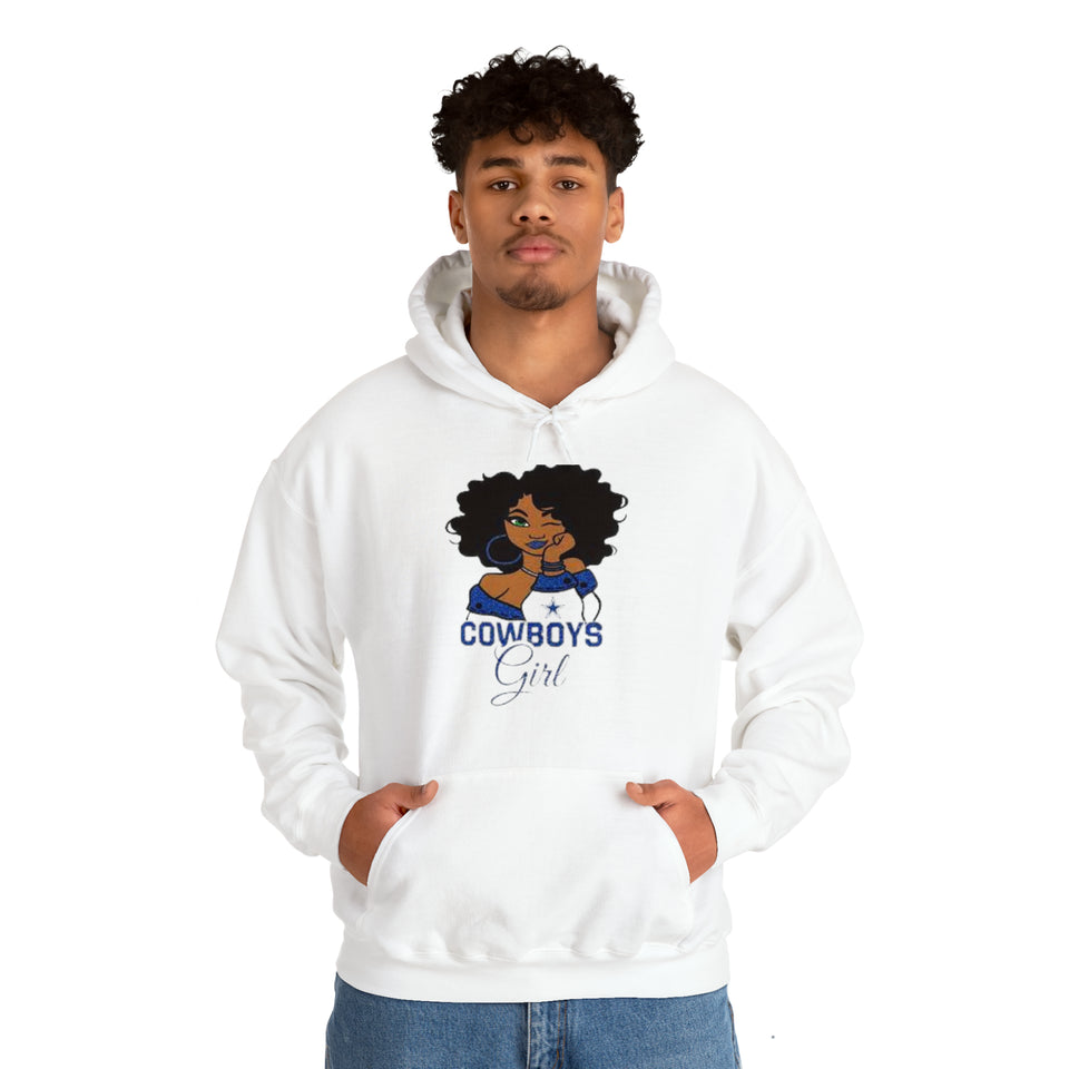 Dallas Cowboys Girl Unisex Heavy Blend™ Hooded Sweatshirt