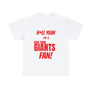 New York Giants Football Unisex Heavy Cotton Tee