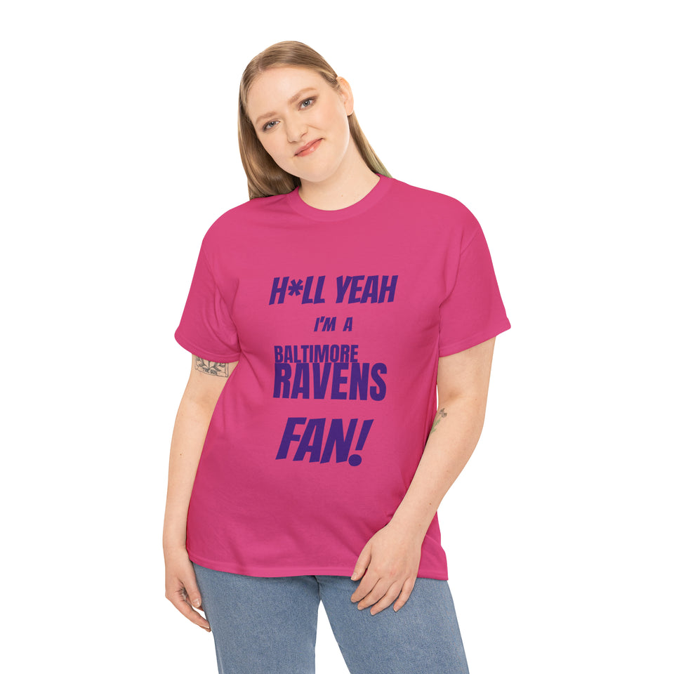 Baltimore Ravens Football Unisex Heavy Cotton Tee