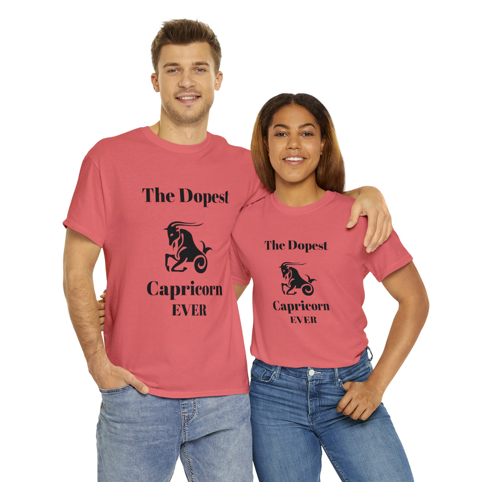 The Dopest Capricorn Ever Unisex Heavy Cotton Tee