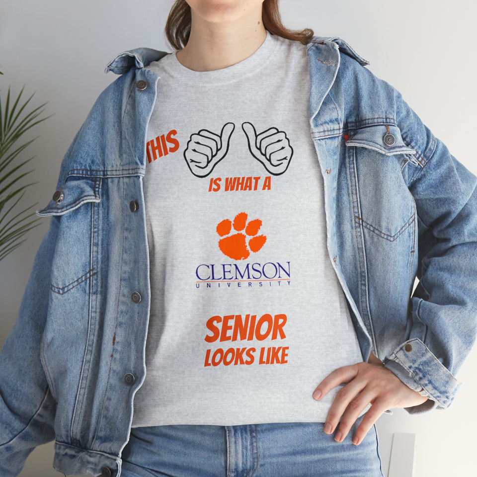 This Is What A Clemson Senior Looks Like Unisex Heavy Cotton Tee
