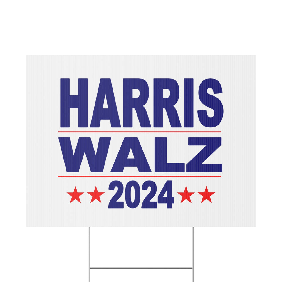 Harris Walz 2024 Plastic Yard Sign