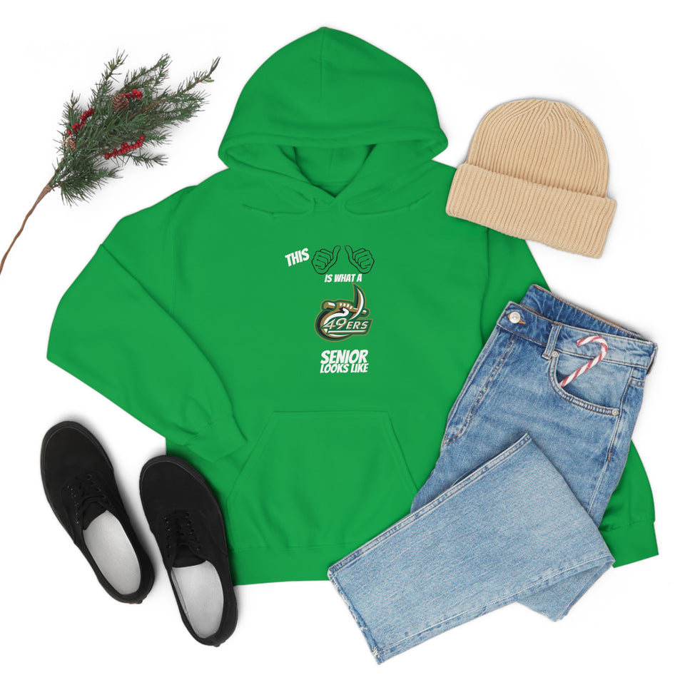 This Is What A UNCC Senior Looks Like Unisex Heavy Blend™ Hooded Sweatshirt