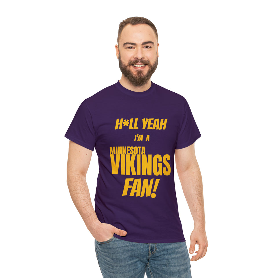 Minnesota Vikings Football Unisex Heavy Cotton Tee