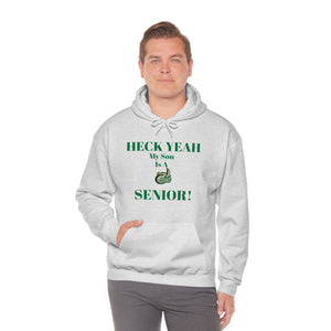 Heck Yeah My Son is A UNCC Senior Unisex Heavy Blend™ Hooded Sweatshirt