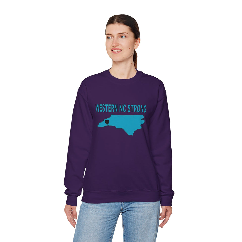 Western NC Strong Unisex Heavy Blend™ Crewneck Sweatshirt