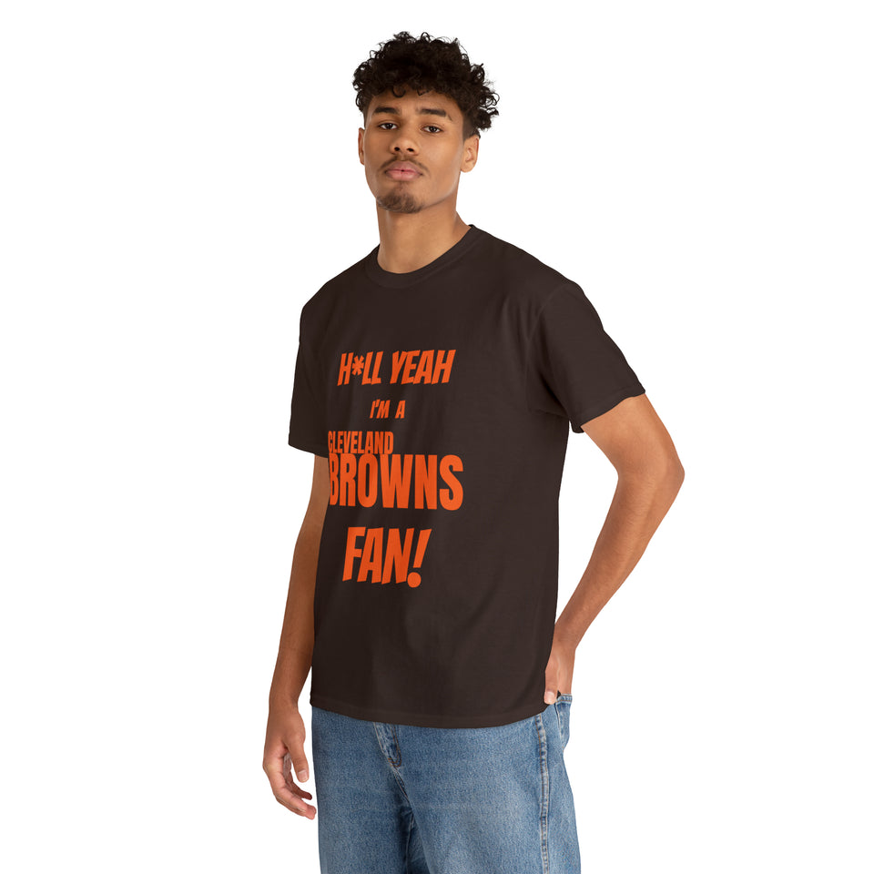 Cleveland Browns Football Unisex Heavy Cotton Tee