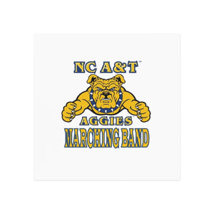 NC A&T Marching Band Square Magnet