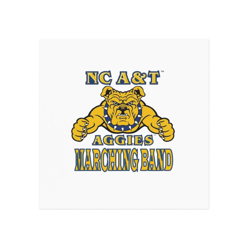NC A&T Marching Band Square Magnet