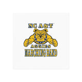 NC A&T Marching Band Square Magnet