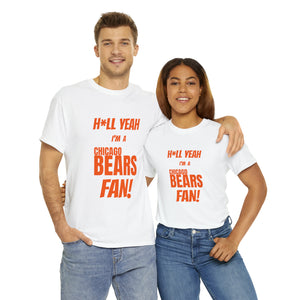 Chicago Bears Football Unisex Heavy Cotton Tee