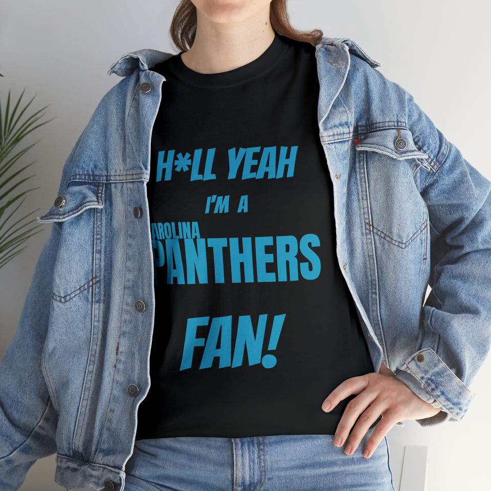 Carolina Panthers Football Unisex Heavy Cotton Tee