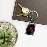 Monroe HS Rectangle Photo Keyring
