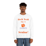 Heck Yeah I'm A Clemson Senior Unisex Heavy Blend™ Crewneck Sweatshirt