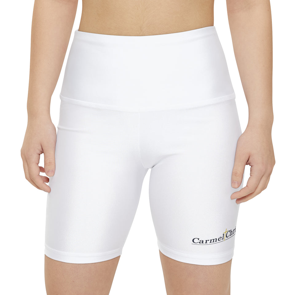 Carmel Christian Women's Workout Shorts (AOP)
