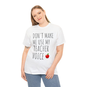 Teacher Voice Titles Cotton Tee