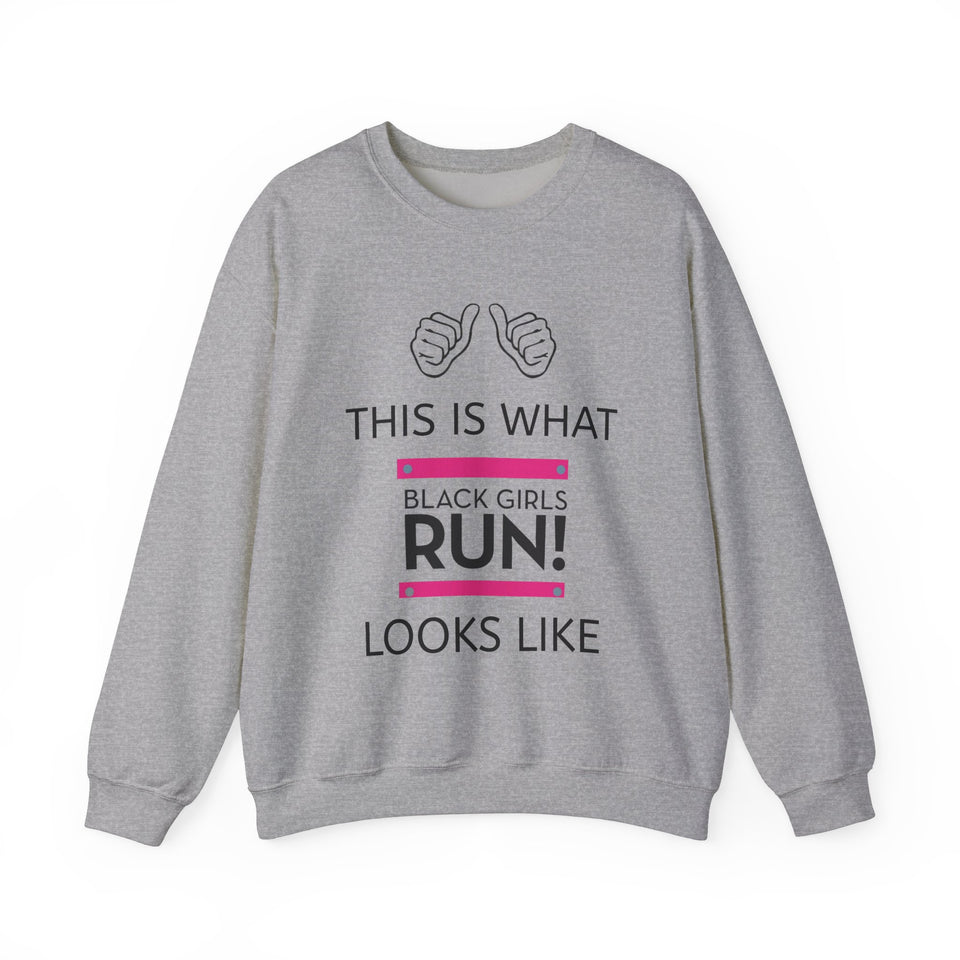 Black Girls Run Unisex Heavy Blend™ Crewneck Sweatshirt