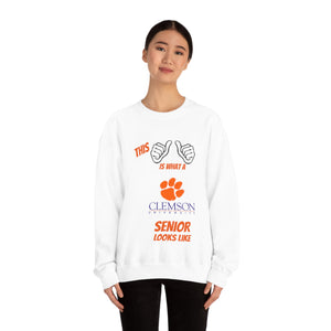 This Is What A Clemson Senior Looks Like Unisex Heavy Blend™ Crewneck Sweatshirt