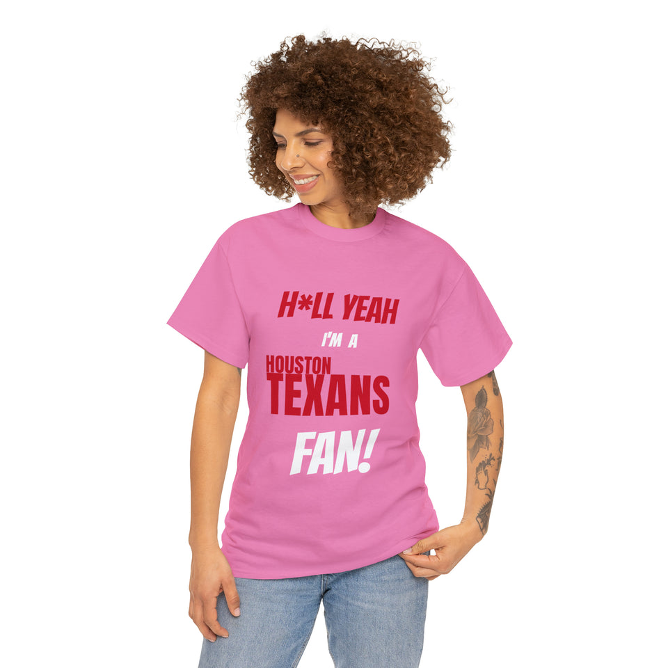 Houston Texans Football Unisex Heavy Cotton Tee