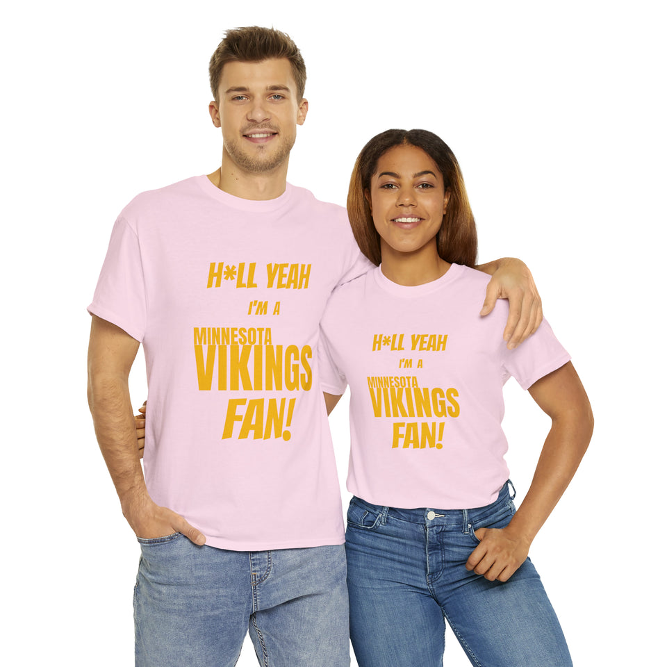 Minnesota Vikings Football Unisex Heavy Cotton Tee