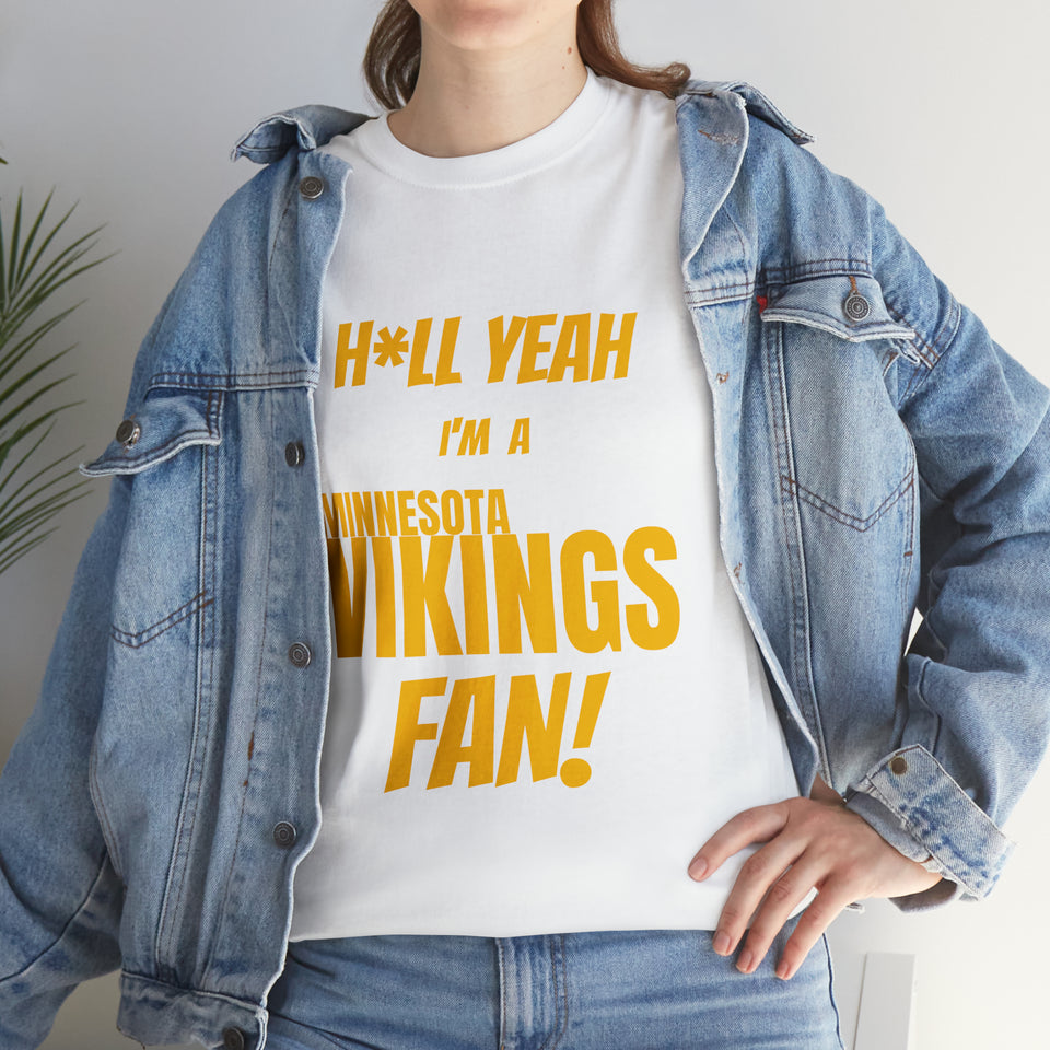 Minnesota Vikings Football Unisex Heavy Cotton Tee