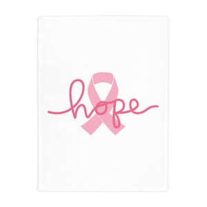 Breast Cancer Awareness Hope Plush Fleece Blanket