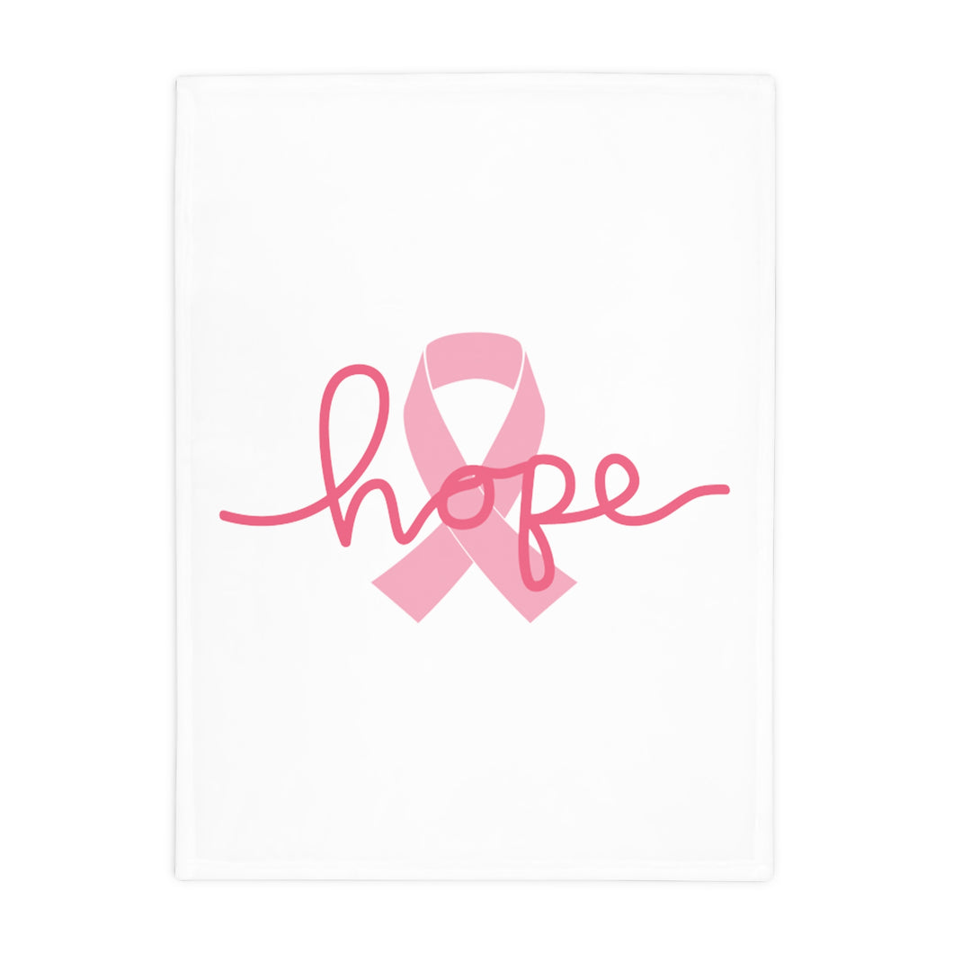 Breast Cancer Awareness Hope Plush Fleece Blanket