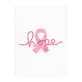 Breast Cancer Awareness Hope Plush Fleece Blanket