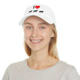 I Love Horses Low Profile Baseball Cap