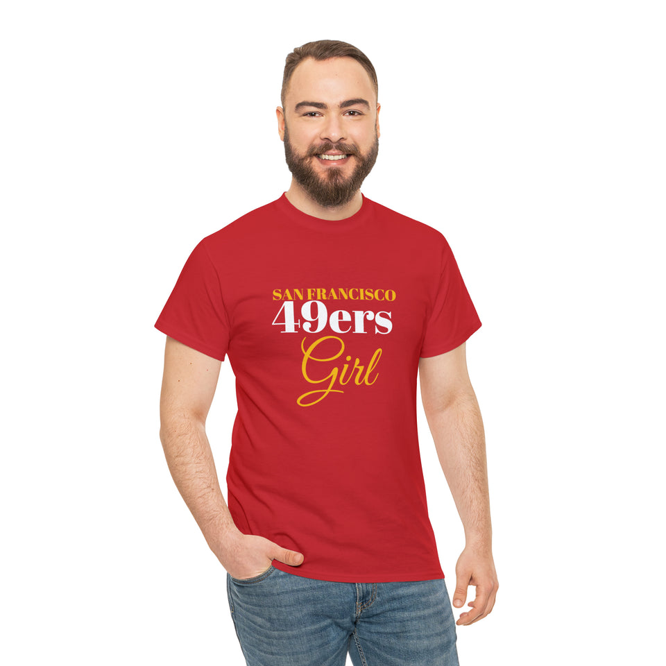San Francisco 49ers Girl Unisex Heavy Cotton Tee