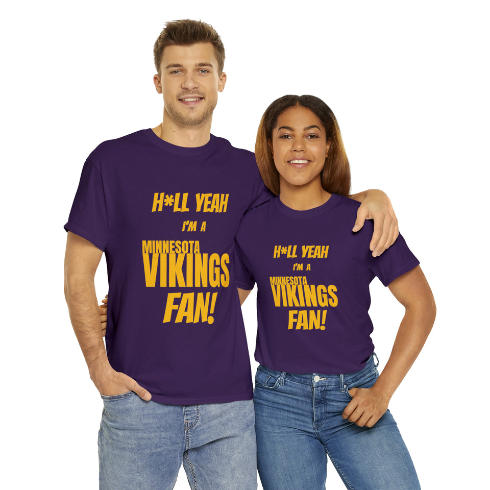 Minnesota Vikings Football Unisex Heavy Cotton Tee