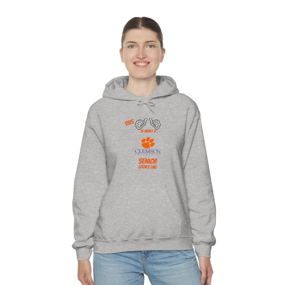 This Is What A Clemson Senior Looks Like Unisex Heavy Blend™ Hooded Sweatshirt