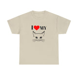 I Love My Cat Unisex Heavy Cotton Tee