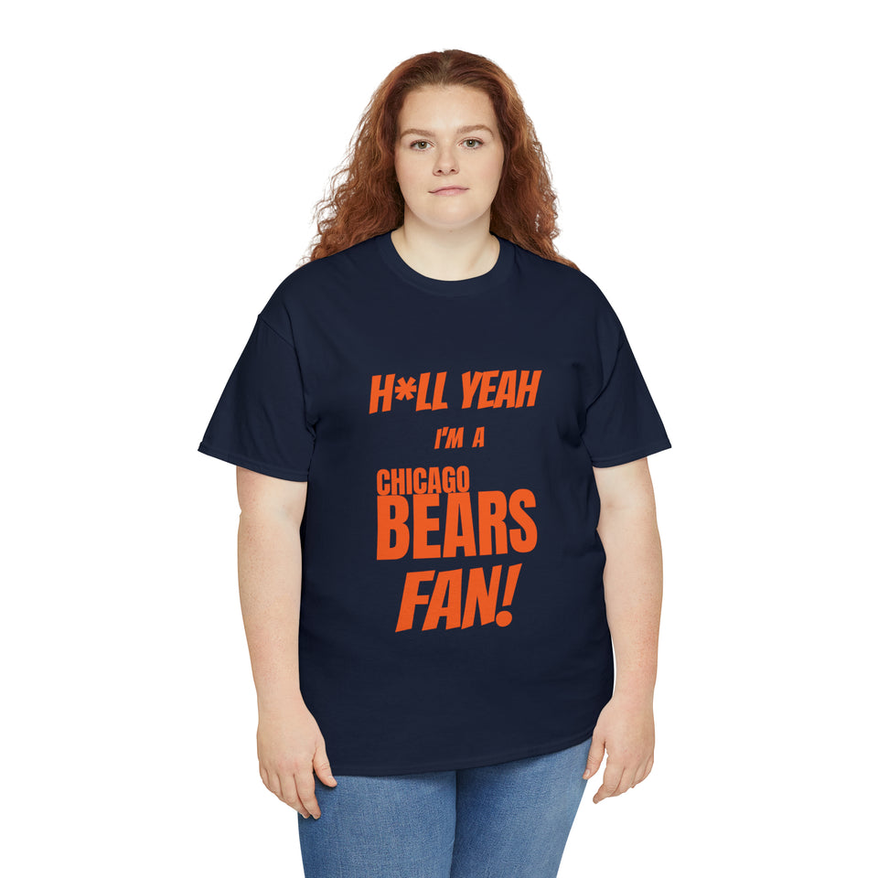 Chicago Bears Football Unisex Heavy Cotton Tee